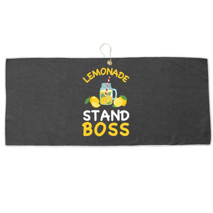 Lemonade Stand Boss Lemon Juice Gift Summer Drink Large Microfiber Waffle Golf Towel