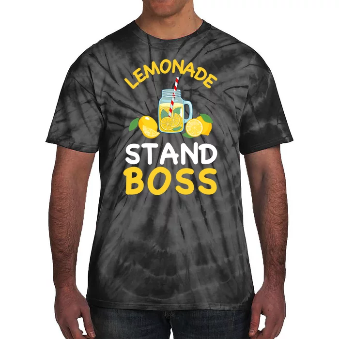 Lemonade Stand Boss Lemon Juice Gift Summer Drink Tie-Dye T-Shirt