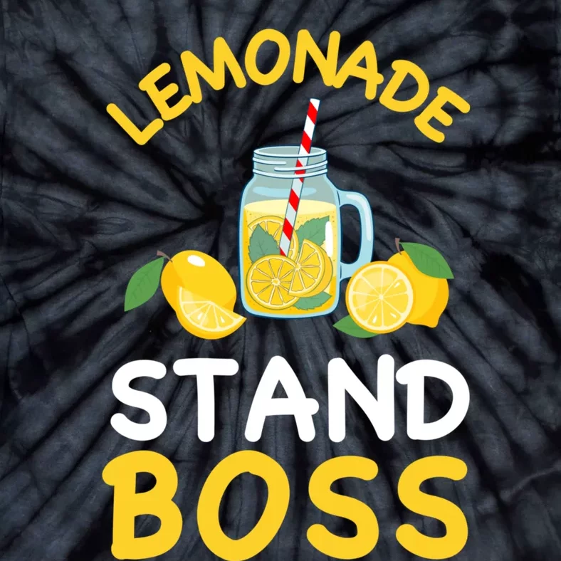 Lemonade Stand Boss Lemon Juice Gift Summer Drink Tie-Dye T-Shirt