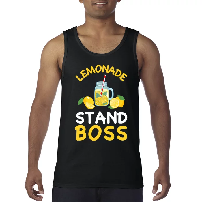 Lemonade Stand Boss Lemon Juice Gift Summer Drink Tank Top