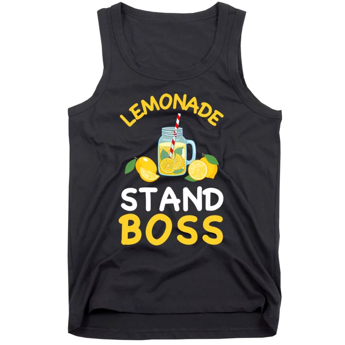 Lemonade Stand Boss Lemon Juice Gift Summer Drink Tank Top