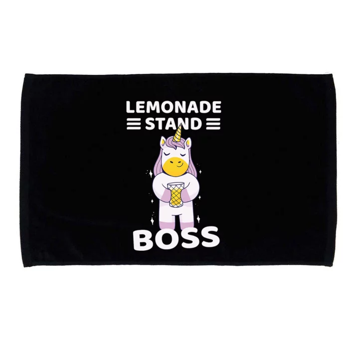 Lemonade Stand Boss Unicorn Girl Microfiber Hand Towel