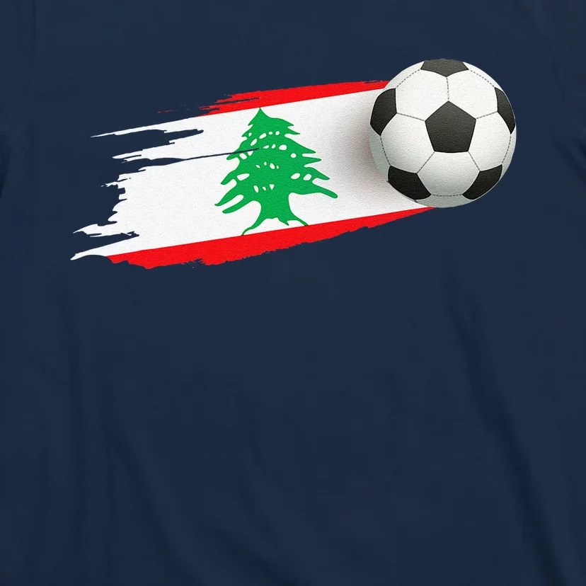 Lebanon Soccer Ball Lebanon Flag Jersey Lebanon Football T-Shirt