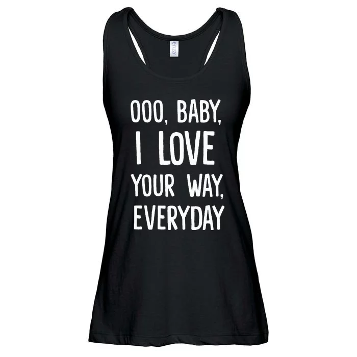 Lyriclyfe Sweater Baby I Love Your Way By Peter Frampton Ladies Essential Flowy Tank