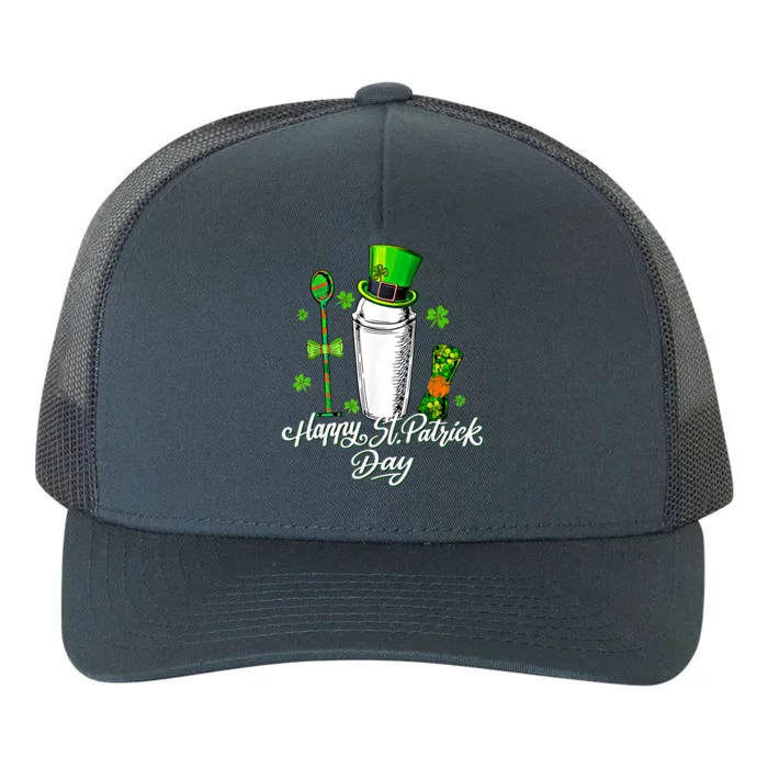 Leprechaun Shamrock Bartender Happy St Patrick's Day Gift Yupoong Adult 5-Panel Trucker Hat