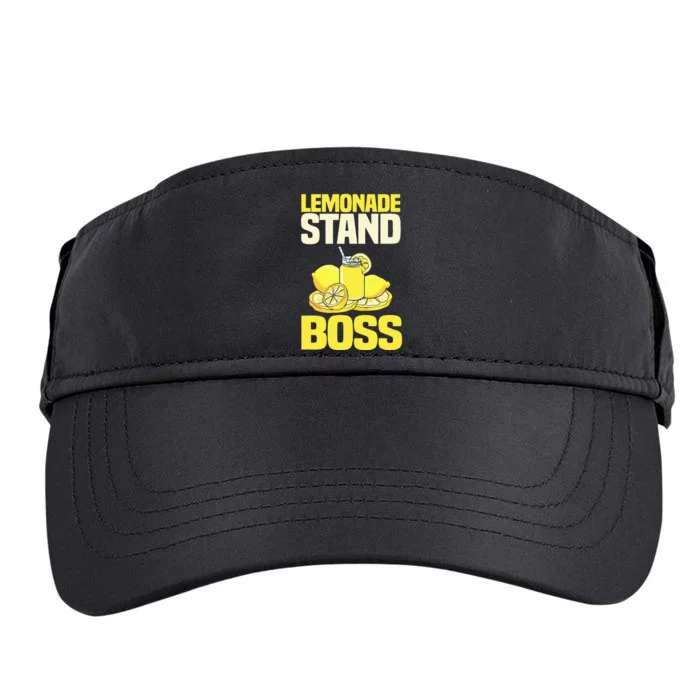 Lemonade Stand Boss Lemon Citrus Juice Summer Drink Adult Drive Performance Visor