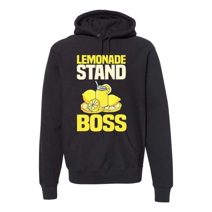 Lemonade Stand Boss Lemon Citrus Juice Summer Drink Premium Hoodie