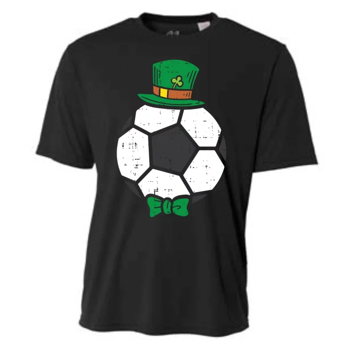 Leprechaun Soccer Ball St Patricks Day Sports Football Gift Cute Gift Cooling Performance Crew T-Shirt