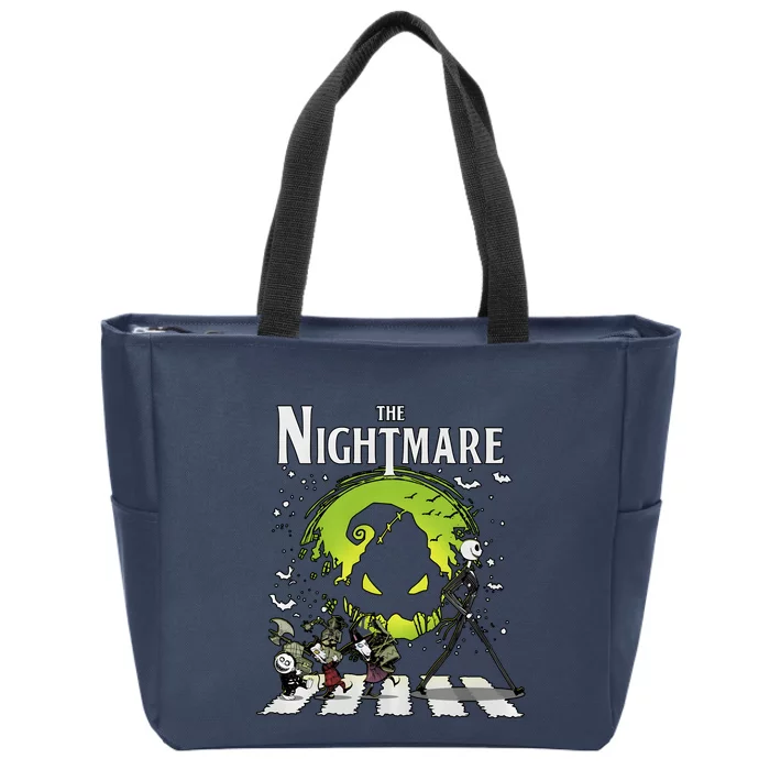 Lock Shock Barrel Walking Scary Road Halloween Zip Tote Bag