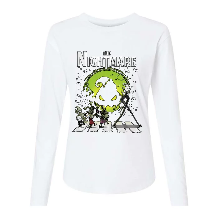 Lock Shock Barrel Walking Scary Road Halloween Womens Cotton Relaxed Long Sleeve T-Shirt