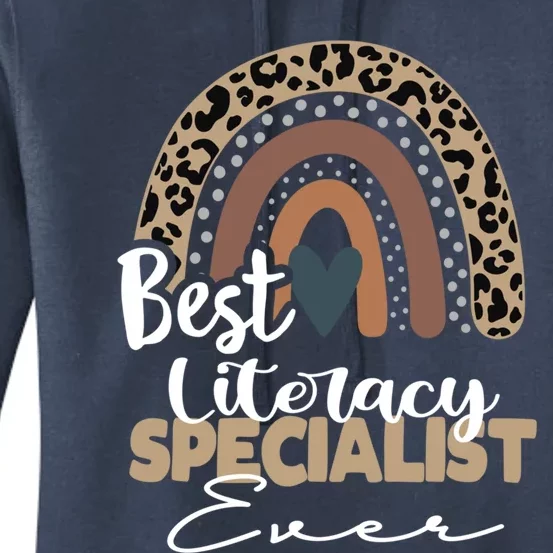 Literacy Specialist Boho Rainbow Teacher Appreciation Great Gift Women's Pullover Hoodie