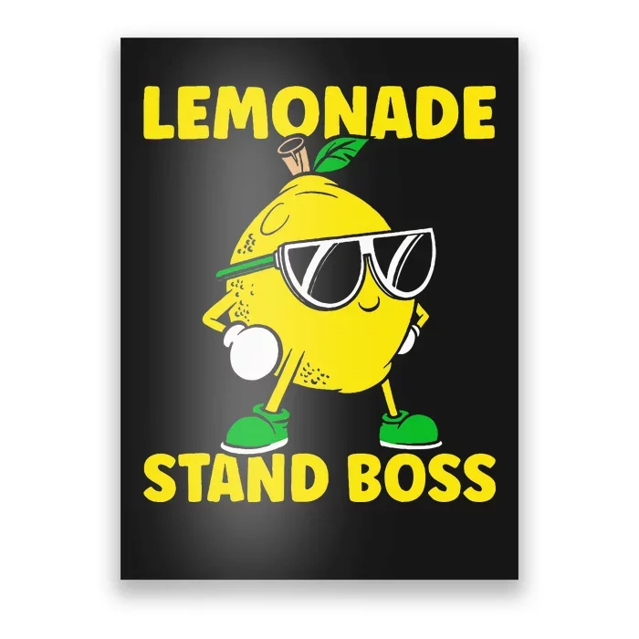 Lemonade Stand Boss Lemon Juice Lemonade Stand Poster