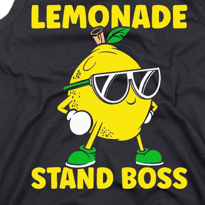 Lemonade Stand Boss Lemon Juice Lemonade Stand Tank Top