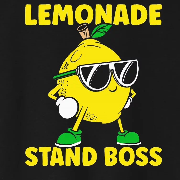 Lemonade Stand Boss Lemon Juice Lemonade Stand Women's Crop Top Tee