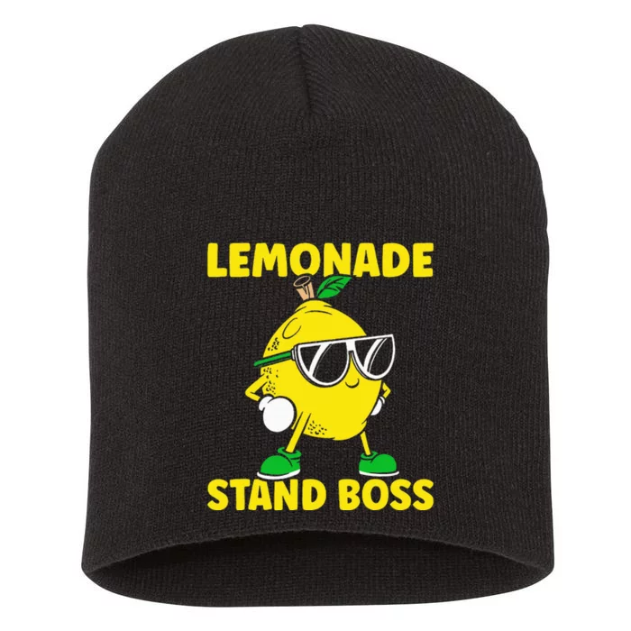 Lemonade Stand Boss Lemon Juice Lemonade Stand Short Acrylic Beanie