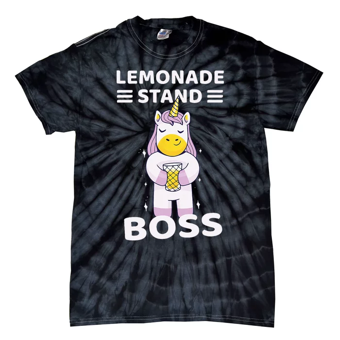 Lemonade Stand Boss Unicorn Tie-Dye T-Shirt