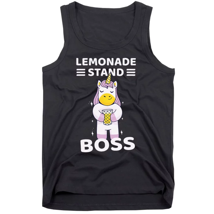 Lemonade Stand Boss Unicorn Tank Top