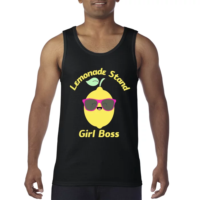 Lemonade Stand Boss Pink Lemonade Crew Summer Fruit Tank Top