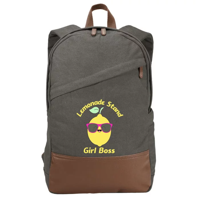 Lemonade Stand Boss Pink Lemonade Crew Summer Fruit Cotton Canvas Backpack