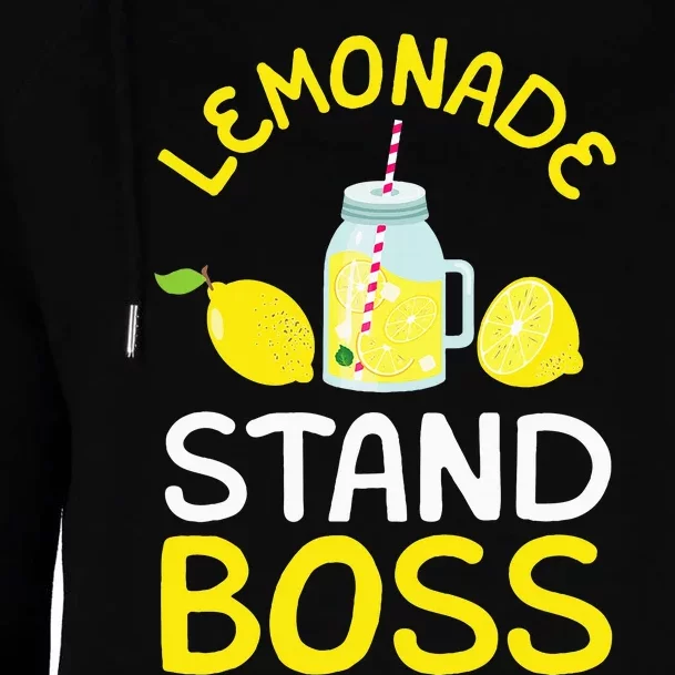 Lemonade Stand Boss Lemon Juice Gift Womens Funnel Neck Pullover Hood