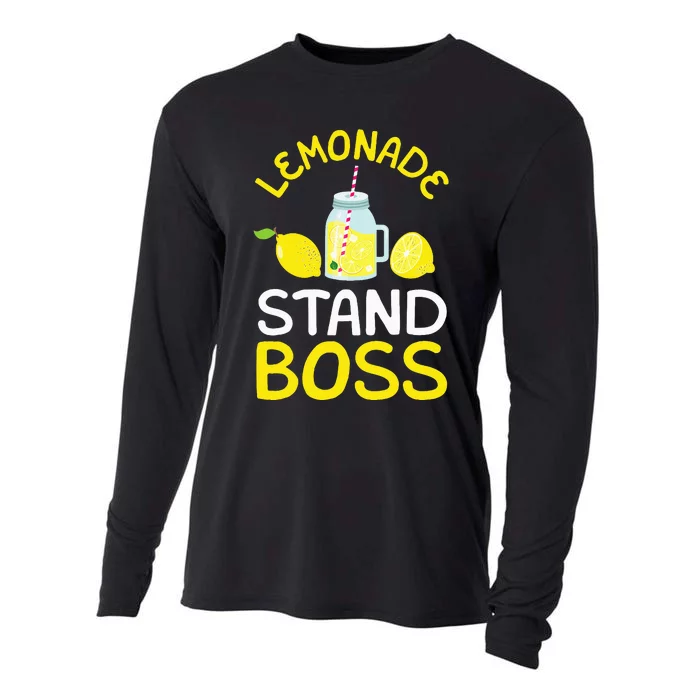 Lemonade Stand Boss Lemon Juice Gift Cooling Performance Long Sleeve Crew