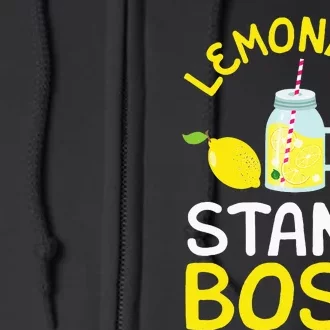 Lemonade Stand Boss Lemon Juice Gift Full Zip Hoodie