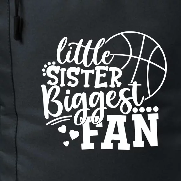 Little Sister Biggest Fan Basketball Gift Daily Commute Backpack