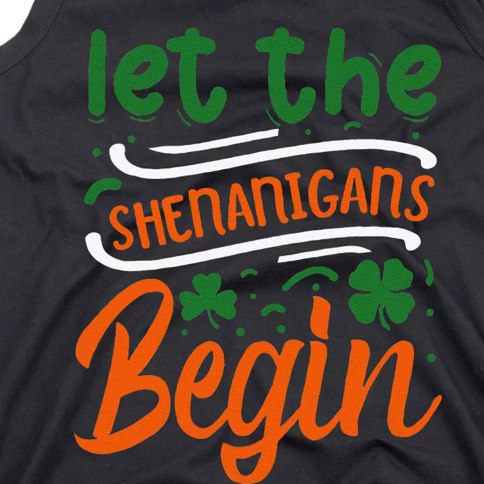 Lethe Shenanigans Begin St Patricks Day Tank Top