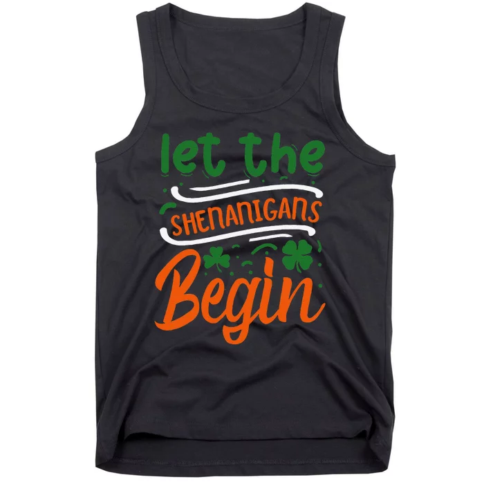 Lethe Shenanigans Begin St Patricks Day Tank Top