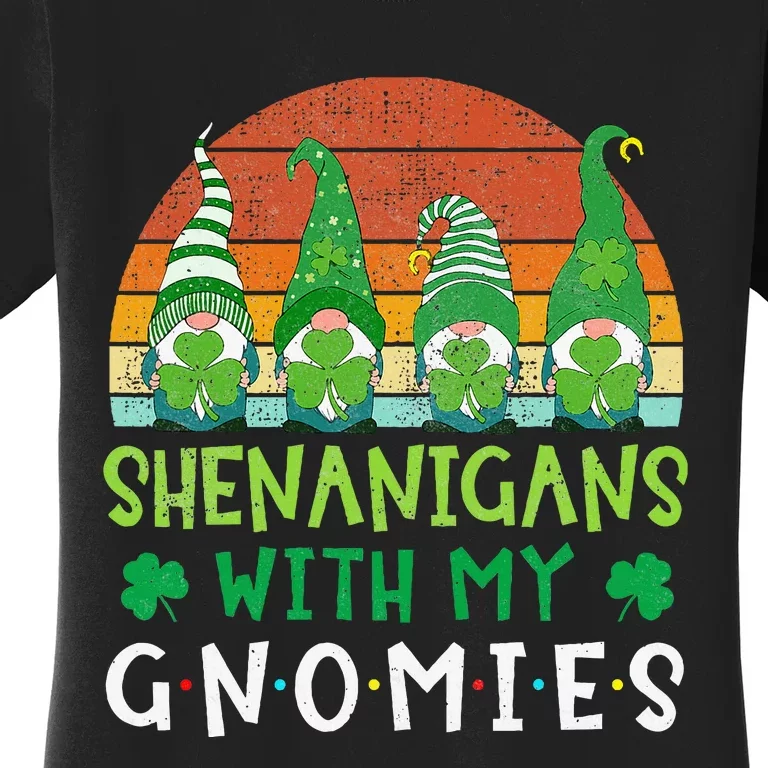 Let Shenanigans Begin Shamrock Gnomes Women's T-Shirt