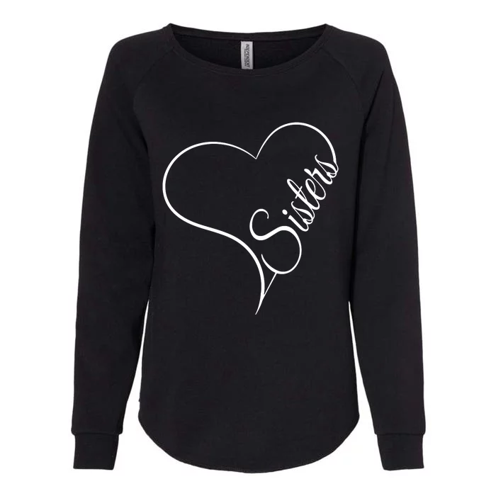 Love Sister Cute Sisters Womens California Wash Sweatshirt