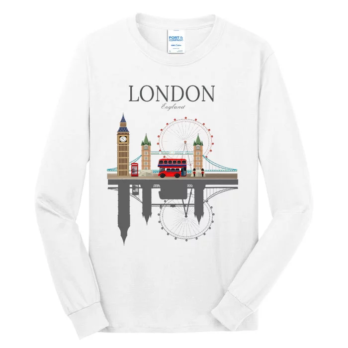 London Souvenir City Vintage British Uk Tall Long Sleeve T-Shirt