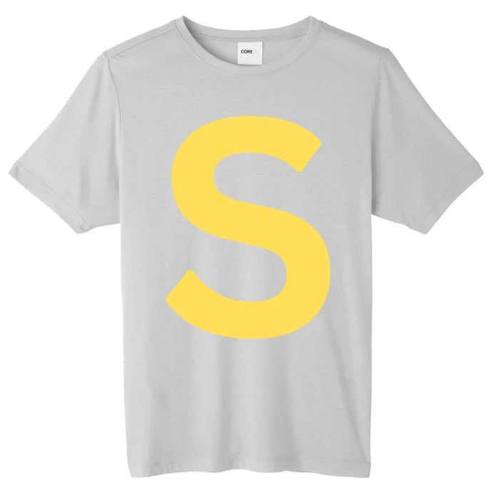 Letter S Chipmunk Christmas Thanksgiving Costume Halloween ChromaSoft Performance T-Shirt