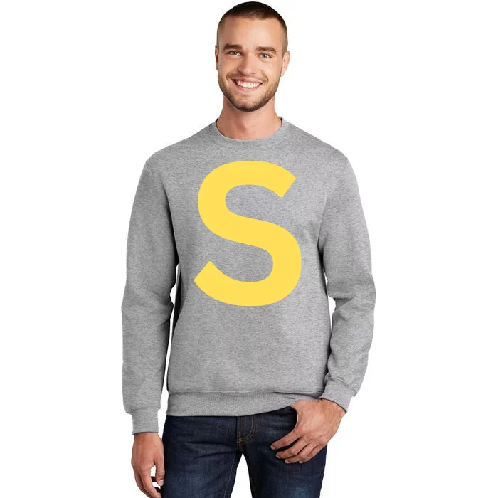 Letter S Chipmunk Christmas Thanksgiving Costume Halloween Sweatshirt