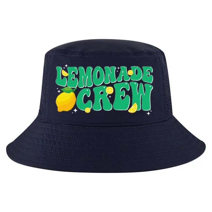 Lemonade Stand Crew Boss Lemon Juice Retro Groovy Fun Yellow Cool Comfort Performance Bucket Hat