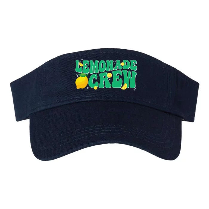 Lemonade Stand Crew Boss Lemon Juice Retro Groovy Fun Yellow Valucap Bio-Washed Visor