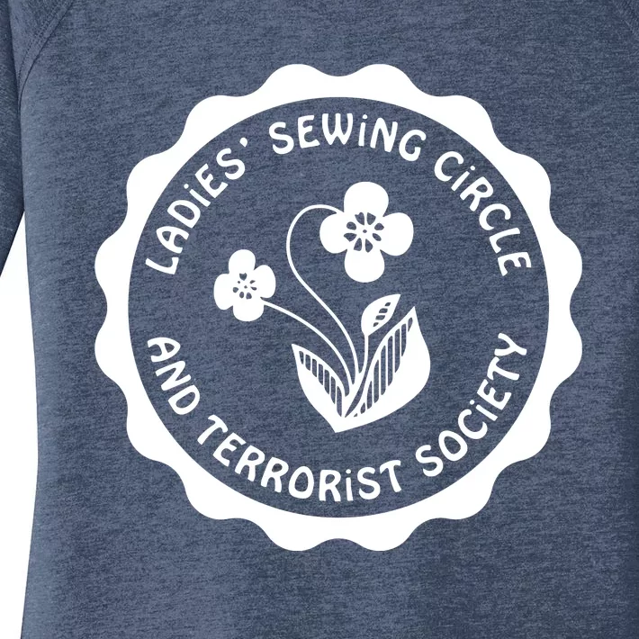 Ladies Sewing Circle And Terrorist Society Tee Premium Women's Perfect Tri Tunic Long Sleeve Shirt