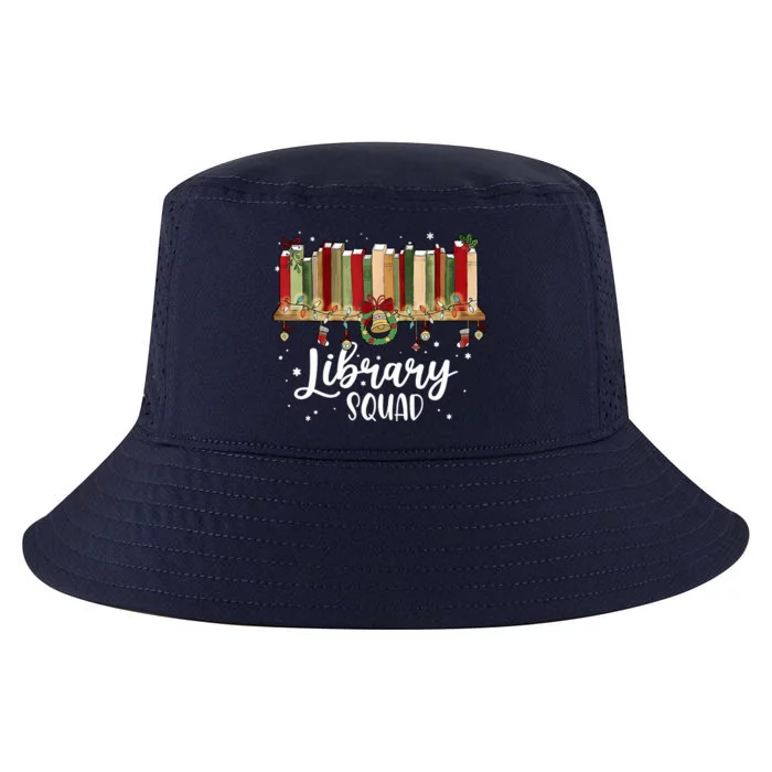 Library Squad Christmas Vintage Book Lovers Cool Comfort Performance Bucket Hat