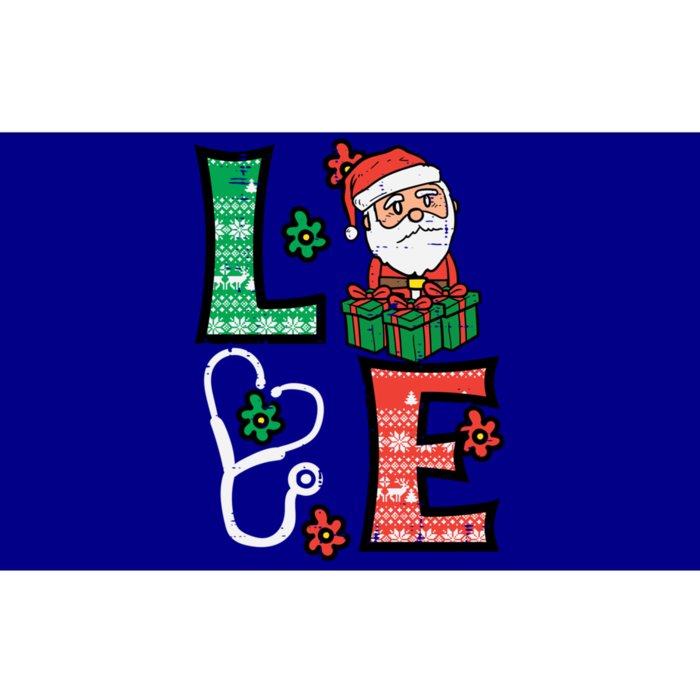 Love Stethoscope Christmas Nurse Cute Xmas Nursing Scrub Top Meaningful Gift Bumper Sticker