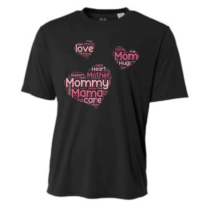 Love Shape Cloud Mother's Day Cooling Performance Crew T-Shirt