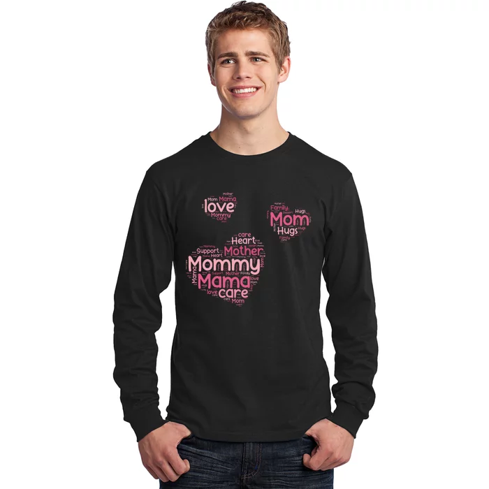 Love Shape Cloud Mother's Day Long Sleeve Shirt