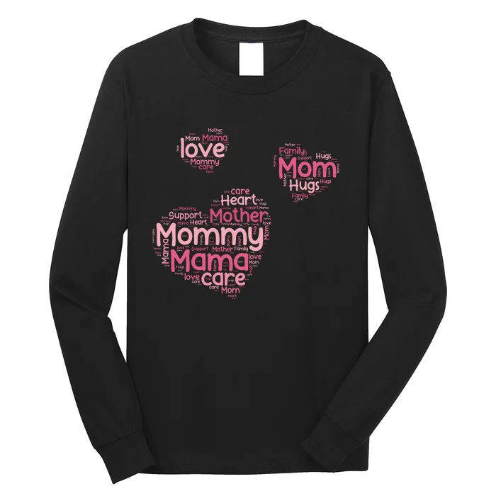 Love Shape Cloud Mother's Day Long Sleeve Shirt