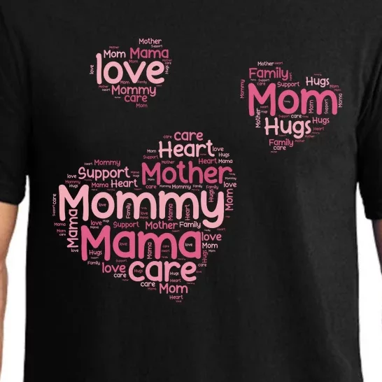 Love Shape Cloud Mother's Day Pajama Set