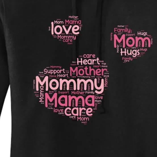 Love Shape Cloud Mother's Day Women's Pullover Hoodie