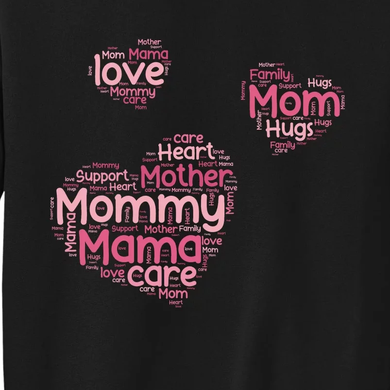 Love Shape Cloud Mother's Day Tall Sweatshirt