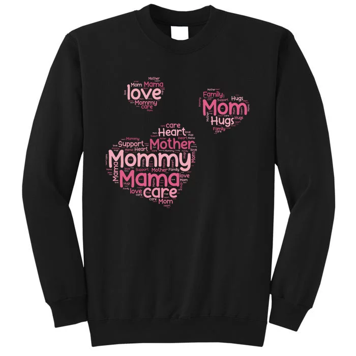 Love Shape Cloud Mother's Day Tall Sweatshirt