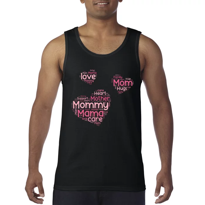 Love Shape Cloud Mother's Day Tank Top