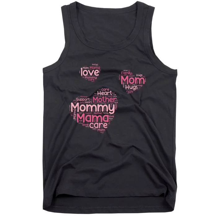 Love Shape Cloud Mother's Day Tank Top