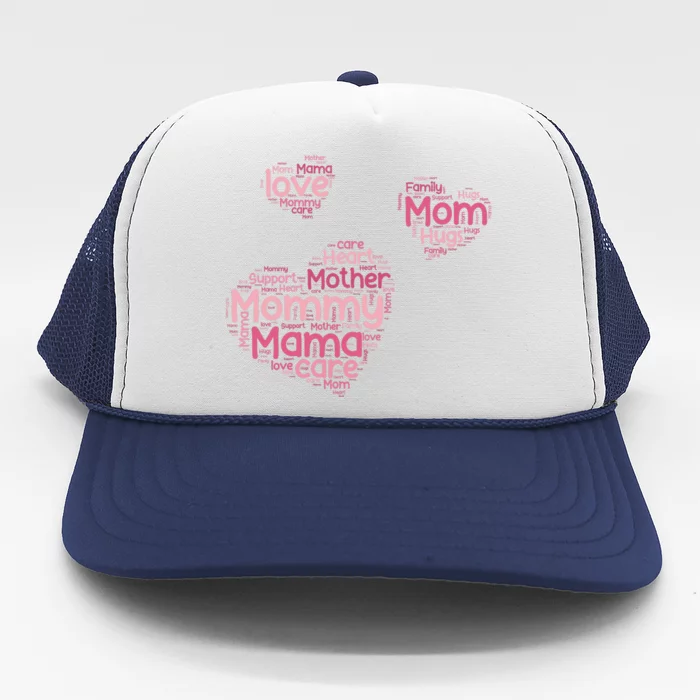 Love Shape Cloud Mother's Day Trucker Hat