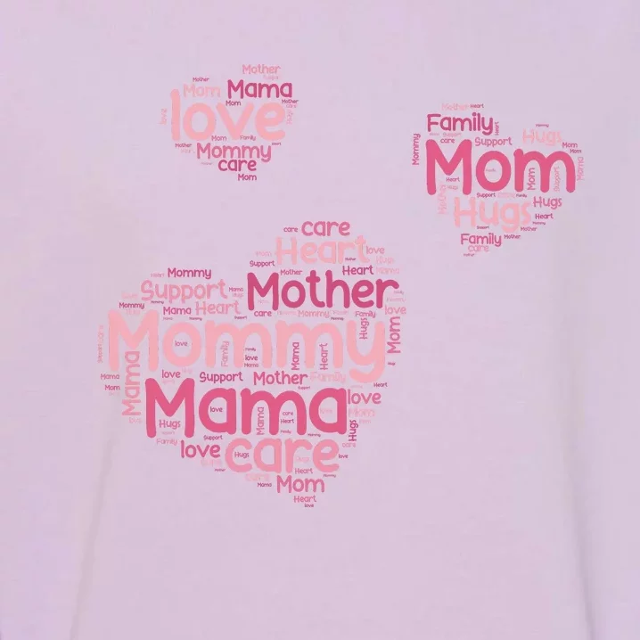 Love Shape Cloud Mother's Day Garment-Dyed Sweatshirt